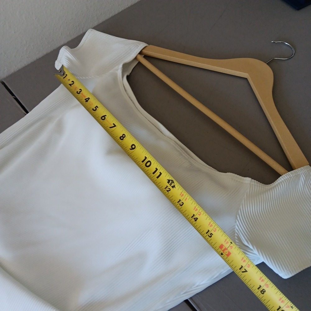 NEW Roxy Bright White Mind Of Freedom‎ Off-Shoulder One-Piece Swimsuit XL Travel - Picture 7 of 11